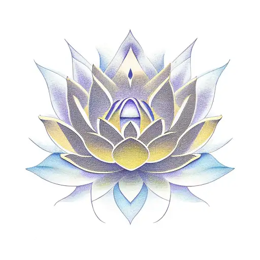 Lotus Flower With Integrity Word