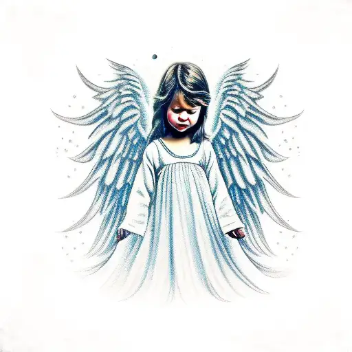 Angel With Tears On A Cloud