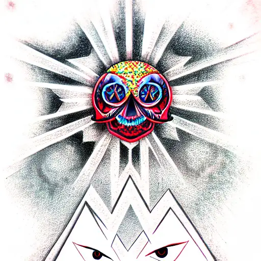 Skull Illuminati All Seeing Eye