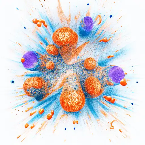 Lava Lamp In Forest Blue Orange