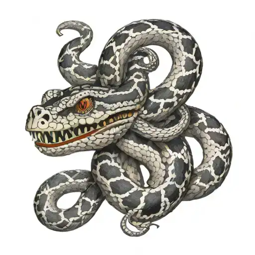 Mexican Feathered Snake 3D Realisat