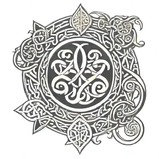 Celtic Symbol Incorporating Elements