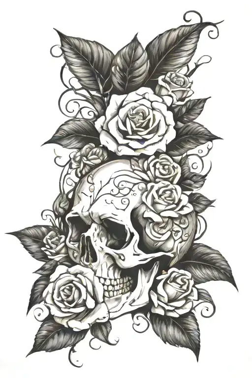Skull And Roses