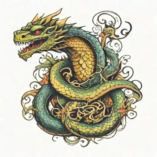 Dragon And Snake