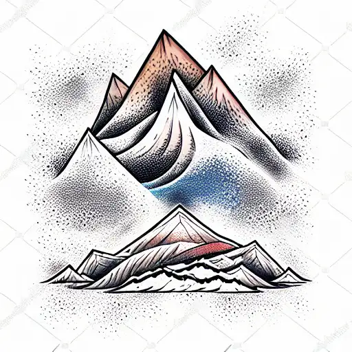 A Mountain And Wave Seperated
