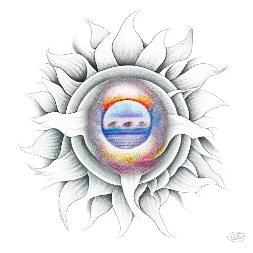 Half The Sun Then The Other Half Flowers Shaping The Other Half