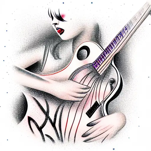 Girls Guitar Natural