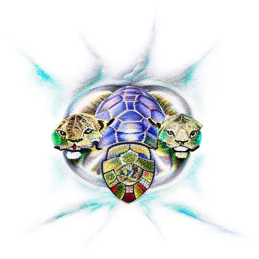 Vigitant Turtle And Lions Courage