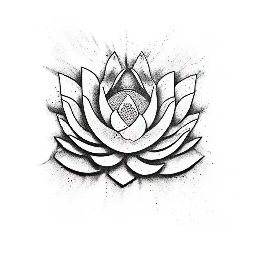 Everything Must Go Written Down With Lotus Flower Opening Underneath