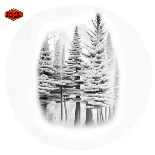 Old Style Train Driving Through Forest On Fire