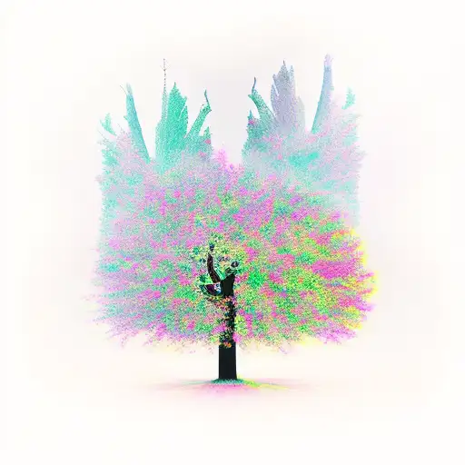 Three Trees With An Owl