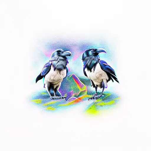 Raven And Crow