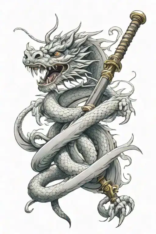 Chinese Dragon Katana