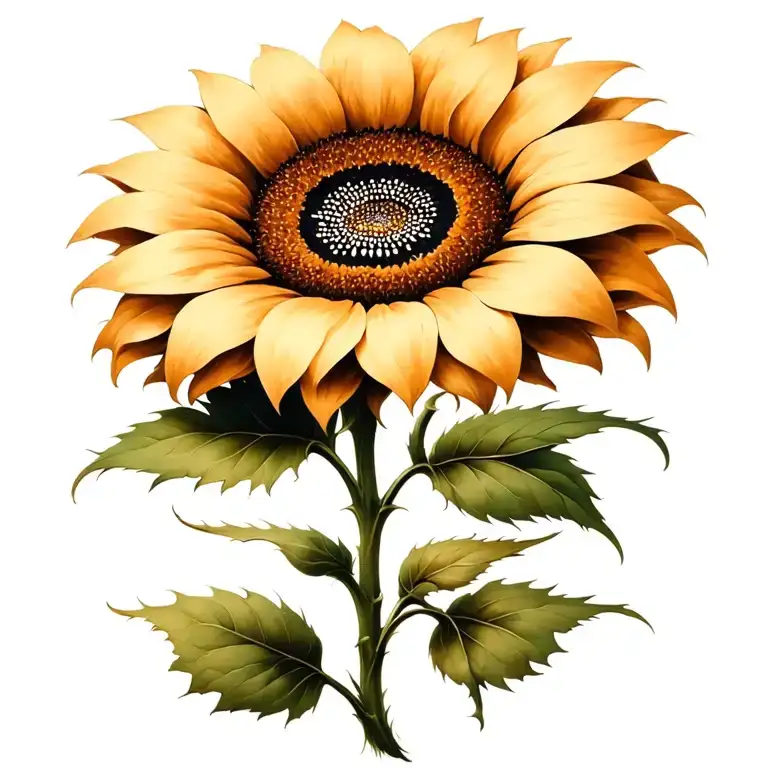 Paw Print Sunflower