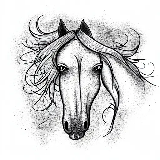 Horse With Castle Growing Out Its Head