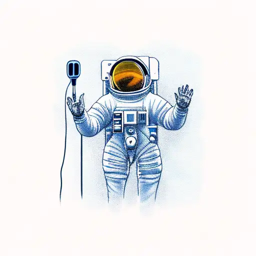 Astronaut With Mic