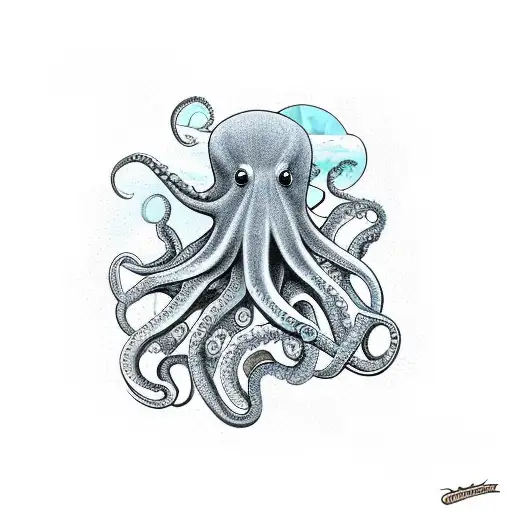 Octopus Grabbing The Earth