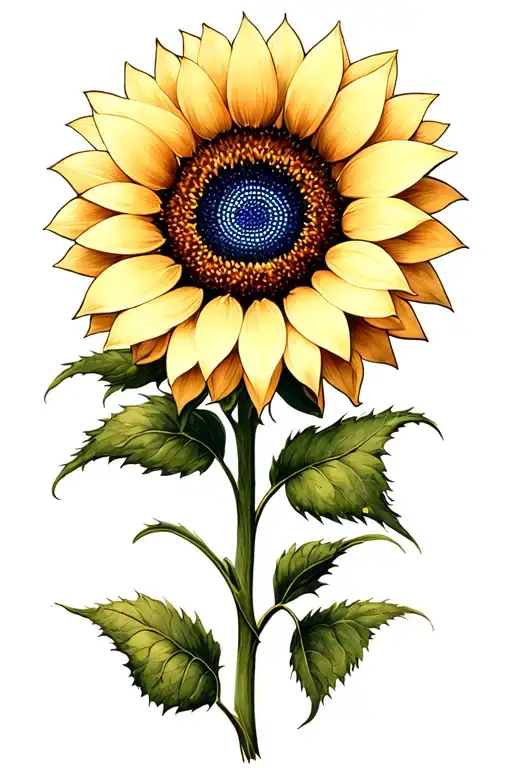 Paw Print Sunflower