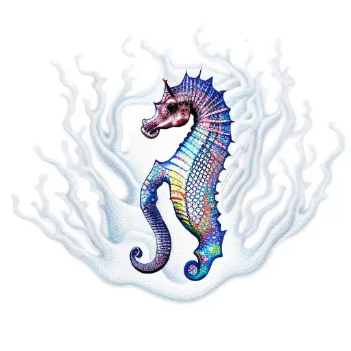 Sea Horse In Junji Style
