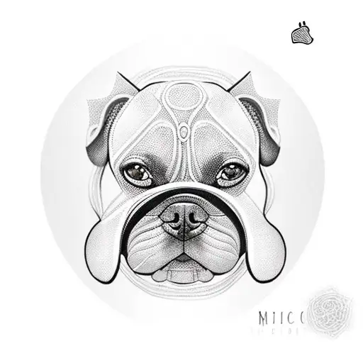 An Intricate Macrame Design Forming The Shape Of A Loyal Dog