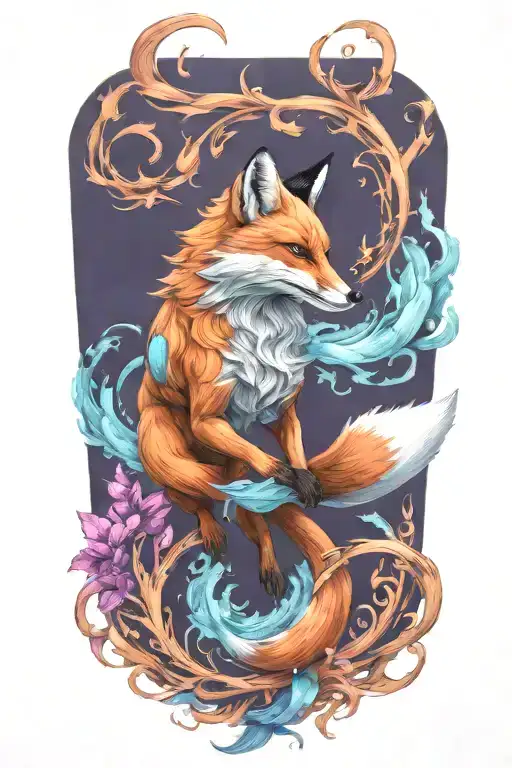 Leaping Fox Full Body