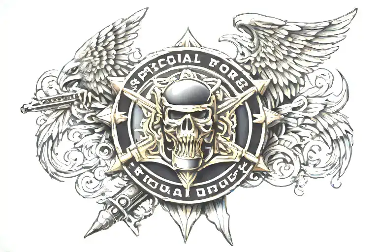 Special Forces Police Badge Incorporated