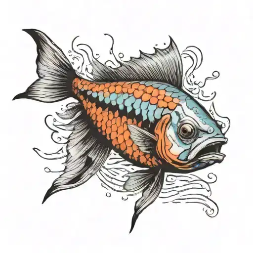 Fish Transforming Into New