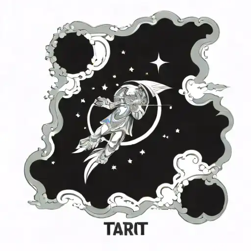 Vintage Moon Tarot Card