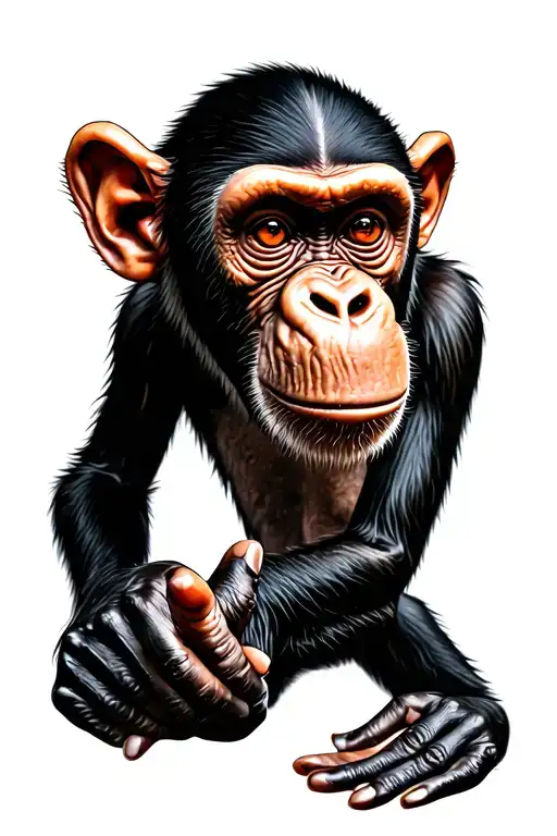 Monkey Showing Fuck You With Your Hands