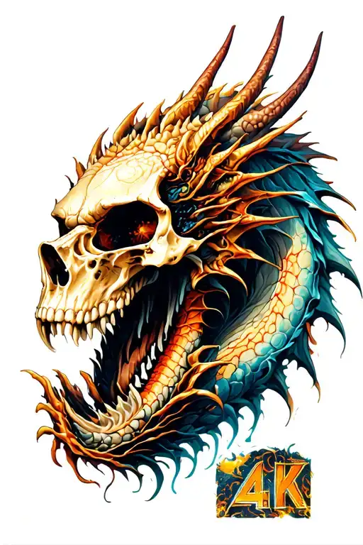 Skull Dragon Emerging