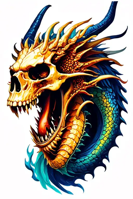 Skull Dragon Emerging