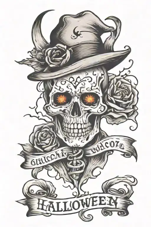 Halloween Theme With Sons Name Written