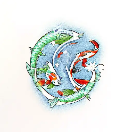 Koi Fish Bonzai Tree