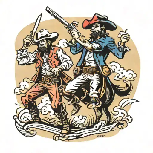 Cowboy Vs Pirate