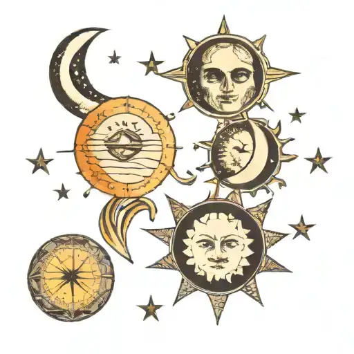 Celestial Moon Phases