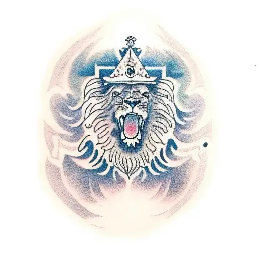 Lion Overlooking Sky