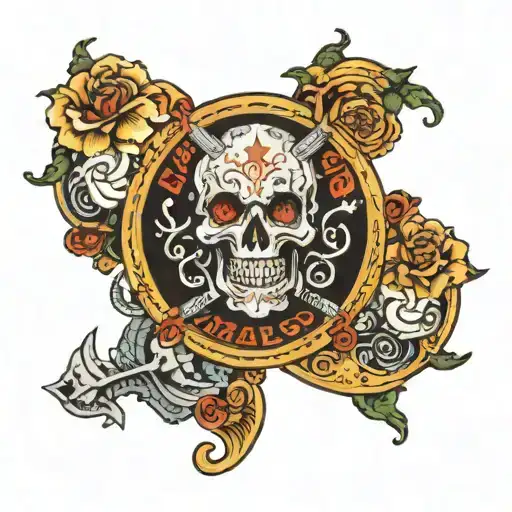 The Album Cover Art Of Malo's 1972 Self-titled Album In American Traditional Style