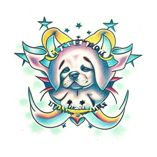 Name With Little Stars And Hearts