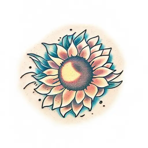 Sunflower With A Tear