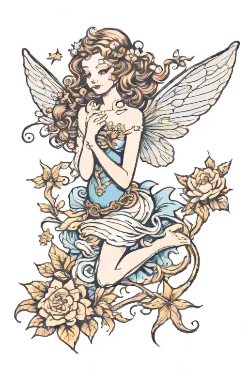 Beautiful Fairy In Dreamland