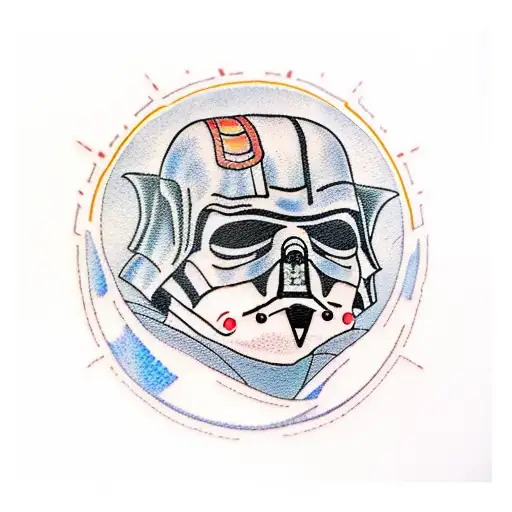 Anakin Skywalker Dark Side Holding Red Lightsaber