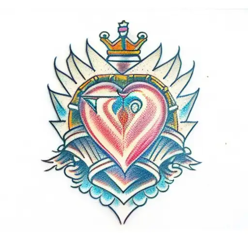 Handd Crown Heart