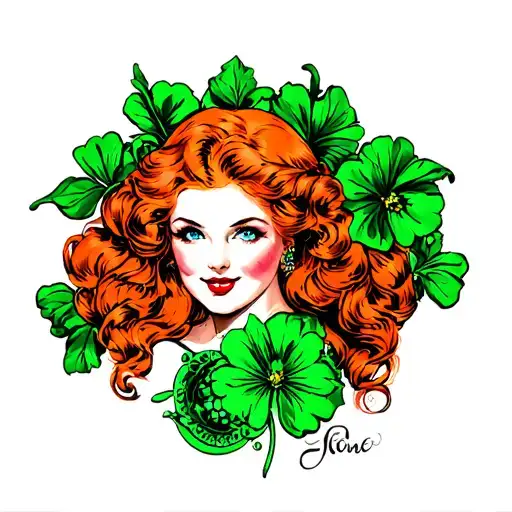 Redhead Irish Pinup Girl