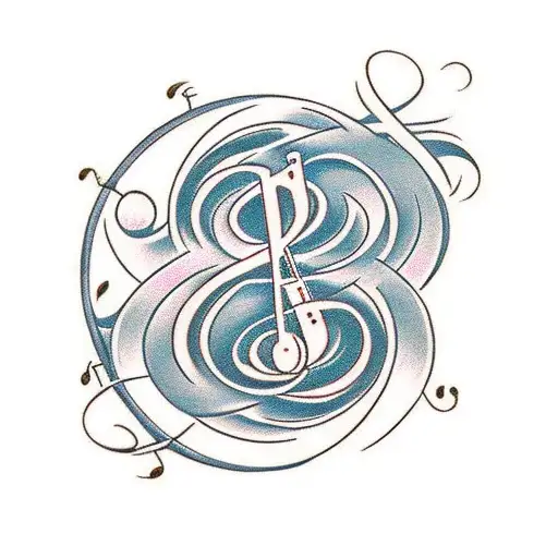 Treble And Bass Clef With A Semicolon In The Bass Scale