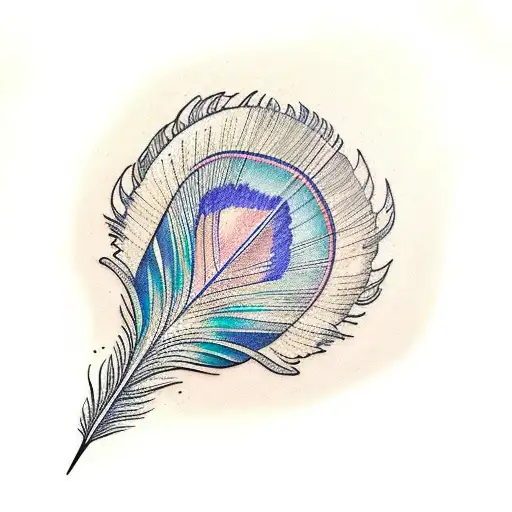 Words Joing And Forming A Peacock Feather