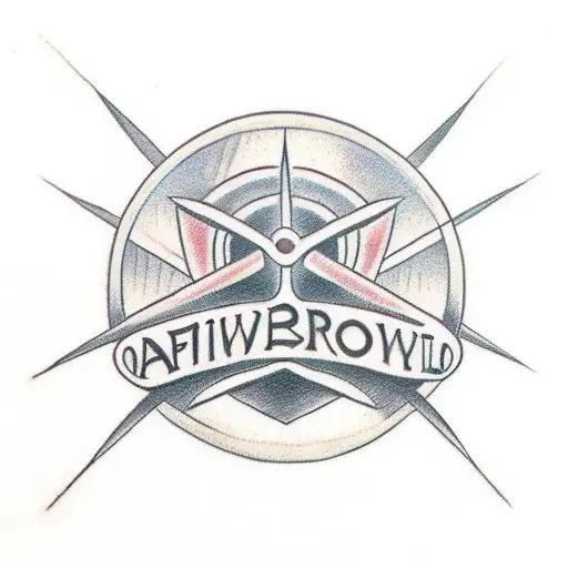 Infinity Simbol With An Arrow In The Middle