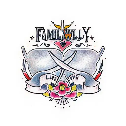 Family Wing Love Cross