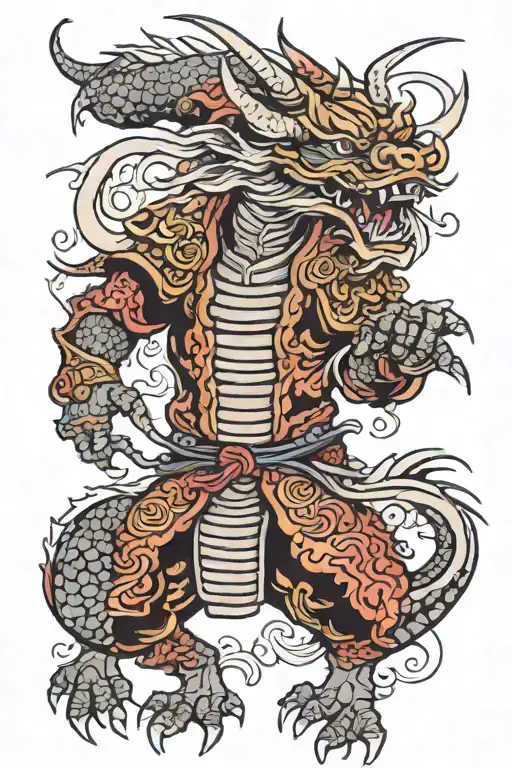 Samurai Dragon Demon
