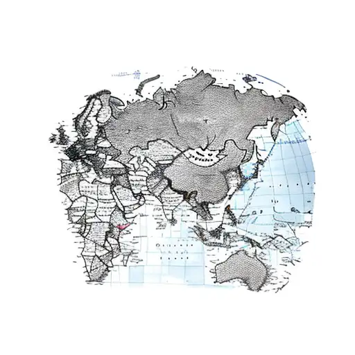 Map Of North And South America With Focus On Colombia And Venezuela Nautical