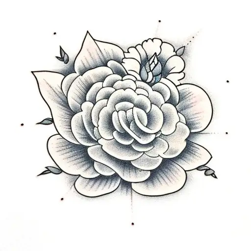 Christian Cross With Peonies